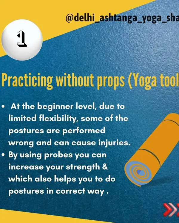 A common mistake for beginners is practicing without props. I always encourage using tools like blocks and mats to perform postures correctly and avoid injury, especially when flexibility is limited.