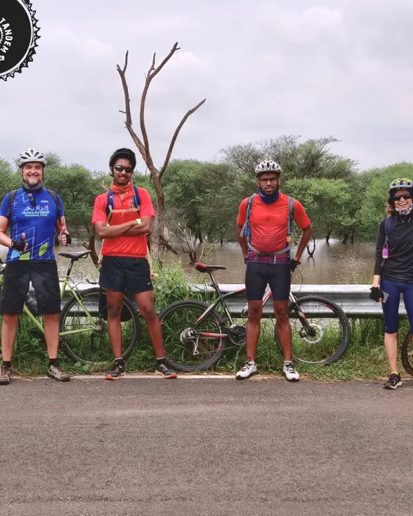 A group of riders from our Hesaraghatta evening ride. We love seeing the bonds that form on our tours.