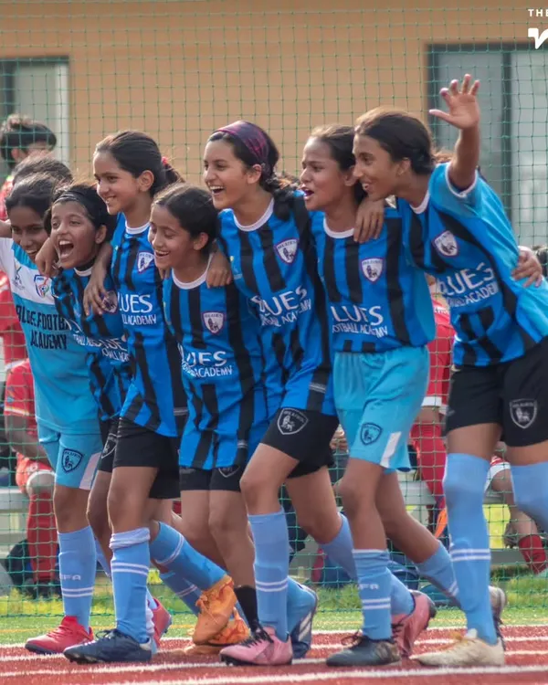 Pure joy and teamwork from our girls' team after a great play. We are committed to providing a supportive and empowering environment for female footballers to thrive and compete at the highest level.