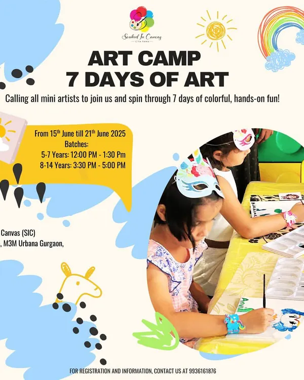 An overview of our 7-day Art Camp, designed to give kids a meaningful and creative summer experience. Each day introduces a new art form, from canvas painting to pottery.