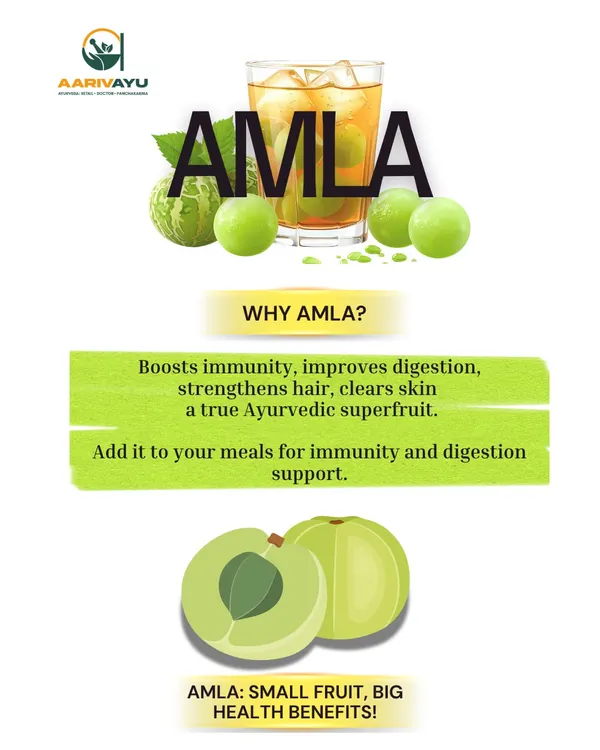 Amla is a true Ayurvedic super-fruit. This small fruit packs big health benefits, from boosting your immunity and improving digestion to strengthening hair and clearing your skin. It's an easy and effective addition to your daily health routine.