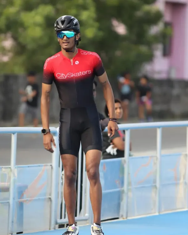 India's fastest skater, Dhanush Babu, in his element. We are proud to be the strength and conditioning partner for this national champion and Asian medalist.