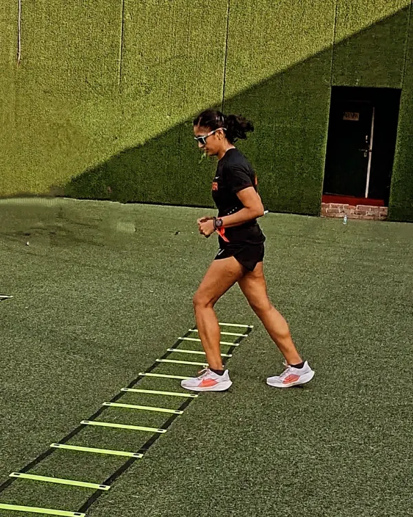 Mastery is hidden in the drills you repeat. Working on agility and footwork with ladder drills is a key part of my training to improve running form and efficiency.