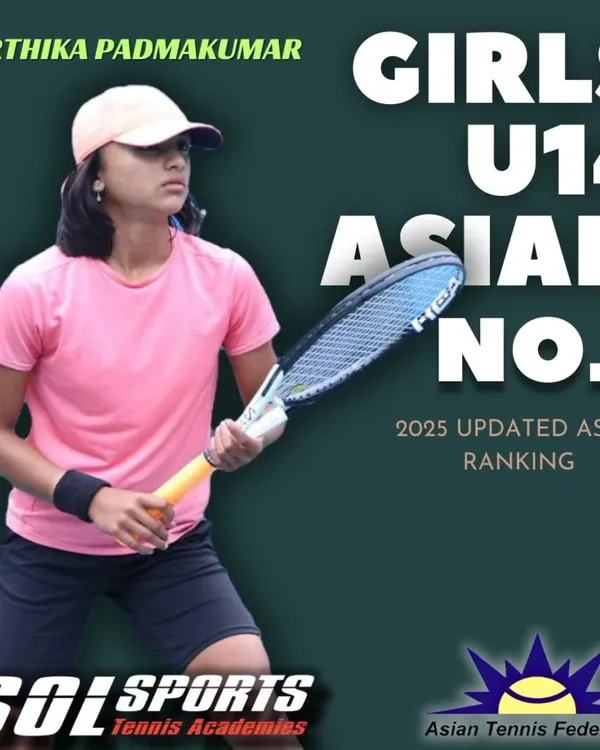 This is the result of relentless dedication. We are incredibly proud to have our trainee, Karthika Padmakumar, achieve the number 1 ranking in Asia for the Girls U14 category, a testament to our high-performance coaching.