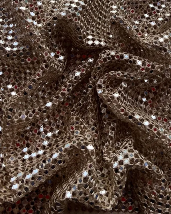 You loved it, so we brought it back. Our most-loved cutwork embroidery fabric, with its shimmering mirror-like details, is now available in three stunning shades.
