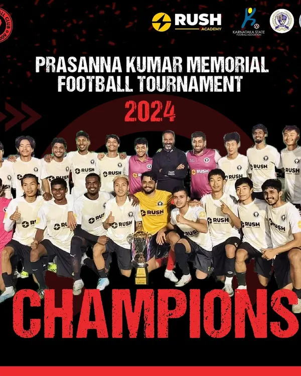 We are the champions of the Prasanna Kumar Memorial Tournament 2024. This victory is a testament to our team's hard work, dedication, and winning mentality. Our program is built on a foundation of achieving results.