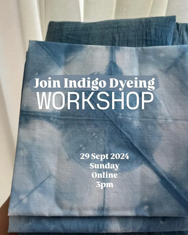 Join my next online Indigo Dyeing workshop. It's a chance to slow down, connect with an ancient craft, and create something beautiful with your own hands from the comfort of your home.