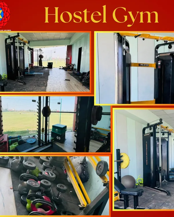 A look inside our dedicated hostel gym. We provide state-of-the-art equipment for strength and conditioning, ensuring our residential players have everything they need to build a professional athlete's physique.