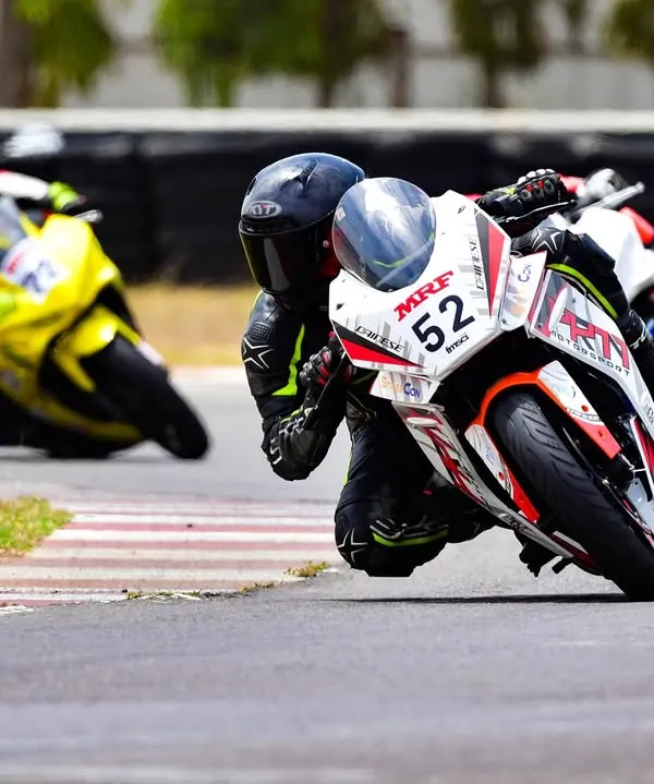 INMRC Round 1 was full of big fights and big lessons for our rider Swaroop. Despite a crash, he showed incredible fighting spirit, even securing a P3 finish after starting from the back of the grid. We're proud of his resilience.