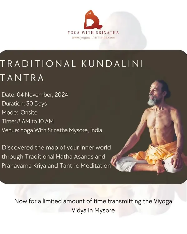 Embark on a sacred journey with Traditional Kundalini Tantra. This 30-day course is an opportunity to discover the map of your inner world through asana, pranayama, and tantric meditation.