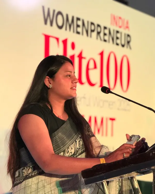 Speaking at the Womenpreneur India Summit after being recognized as one of the Top 20 Young Female Advocates in India for 2025. It was an honor to share my journey and my passion for justice.