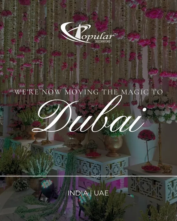 We are moving the magic to Dubai! From crafting iconic celebrations across India, we are thrilled to bring our expertise in luxury wedding design to the UAE. We are all about big weddings, bold hues, and magical moments. 🇦🇪