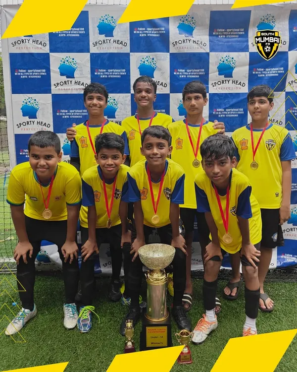This is what we build. Our youth squad with their hard-earned championship trophy and medals. We train our players not just to participate, but to compete with heart, discipline, and the hunger to win.