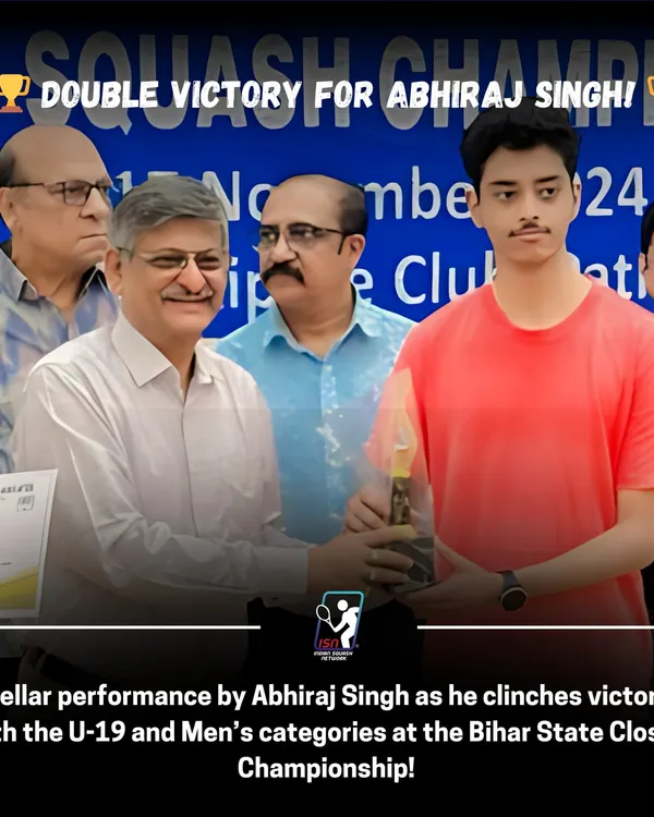 Celebrating big wins! We congratulate our student Abhiraj Singh on winning both the U-19 and Men's titles at the Bihar State Championship, and Raj Yadav for his silver medal at the All India Interuniversity tournament.