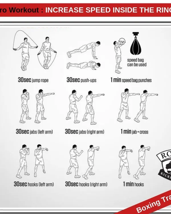 Speed is a decisive advantage in the ring. This pro workout combines jump rope, speed bag drills, and specific punching combinations to increase your hand speed and reaction time.