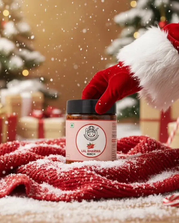 This Christmas, Santa is bringing the gift of flavor. Our Lal Bharwa Mirch Achaar is the perfect spicy surprise for the holiday season.