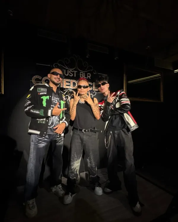 Backstage with Nephop artist ST Man, celebrating the Nepali New Year. These collaborations are key to blending different cultural sounds.