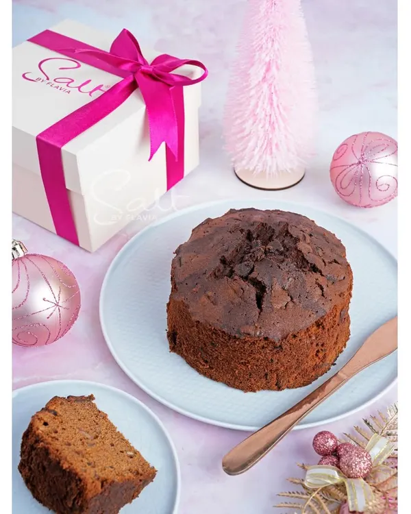 This cake has my soul. I chop and soak the fruits in January and let them get plump and boozy all year long before they go into the batter. It comes in a gift-ready box.