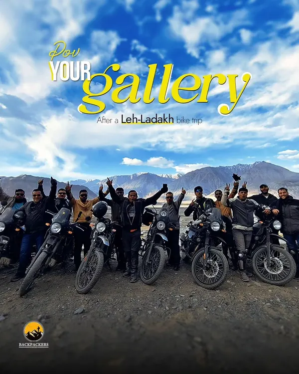 This is what your gallery looks like after our classic Leh-Ladakh bike trip. Epic views, new friends, and bikes against the mountains. Ready to make your own memories?
