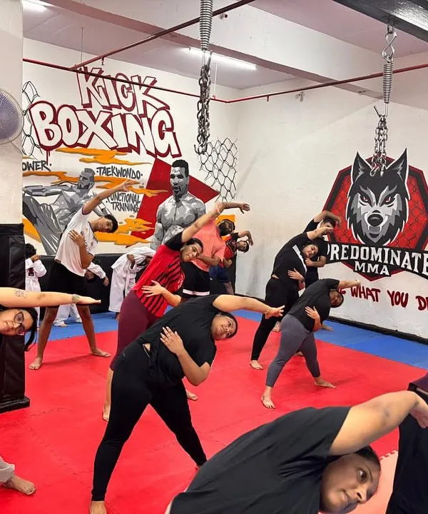MMA and Zumba fusion is all about teamwork. We train for strength and endurance, then dance for cardio and fun, creating a full-body transformation together.