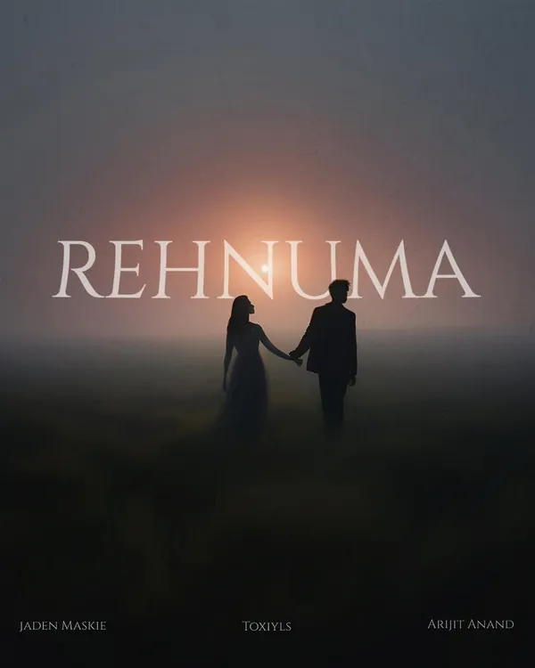 The official cover for 'Rehnuma'. This track is a heartfelt love song about connection and guidance, featuring a rich sound with layered vocals and atmospheric electric guitars.