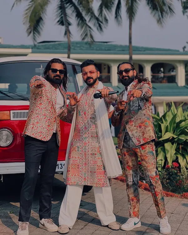 This is not your regular baraat. When the anchor and I team up, we turn the procession into a full-blown party on the move.