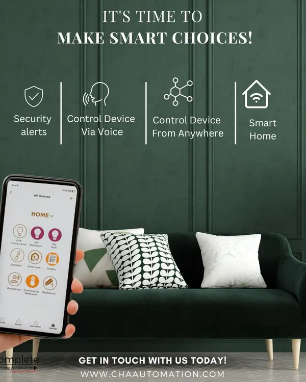 Our system simplifies home management by consolidating control into one app. You can manage security alerts, use voice commands, and access all your devices from anywhere, making smart choices for a modern lifestyle.