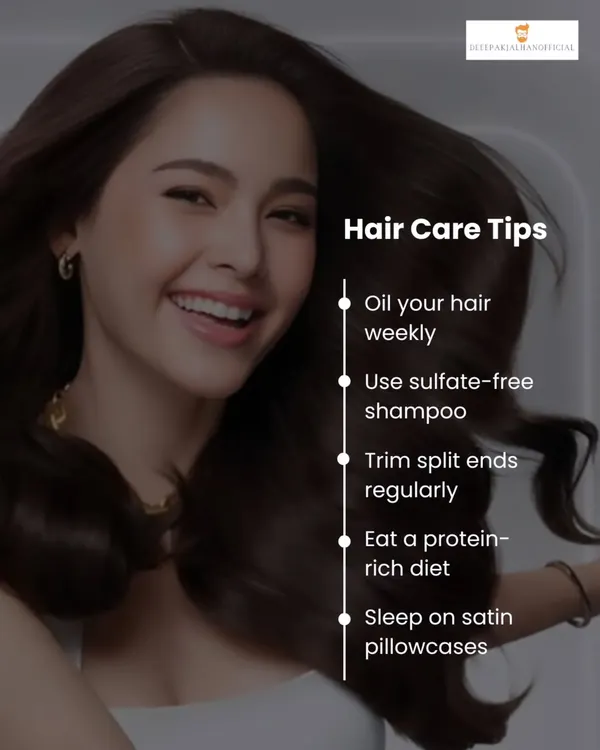 Healthy hair starts with the right care. These are some of my top tips, from oiling your hair weekly to using a sulfate-free shampoo, to keep your hair strong and shiny.