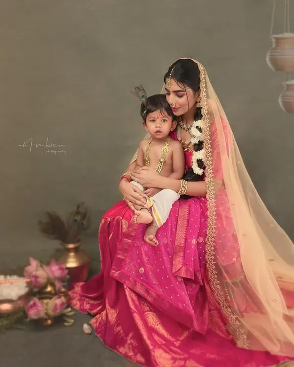 A mother's love, immortalized in a portrait inspired by the timeless stories of Yashoda and Krishna. This is the heart of my work, blending fine art with our rich cultural heritage to create a masterpiece for your home.