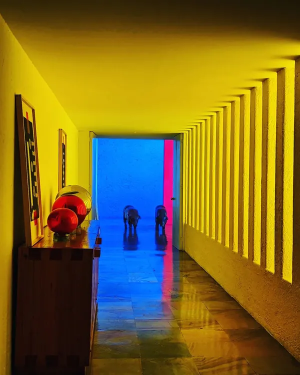The famous yellow corridor at Casa Gilardi by Luis Barragán. We travel to experience architecture that moves us, and Barragán's masterful use of color, light, and emotion is a constant source of inspiration.