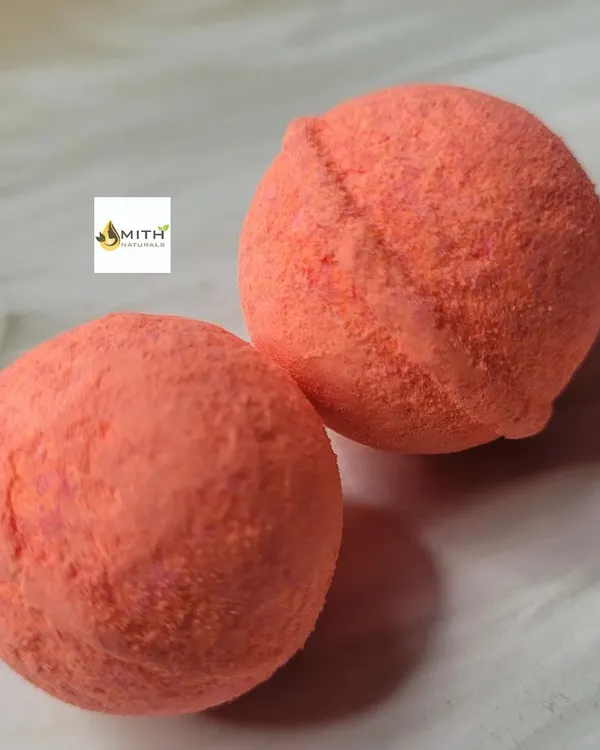 My handmade Bath Bombs, ready to make bath time fun. These fizzy spheres clean, deodorize, and rejuvenate the skin. They are also great for aromatherapy, helping you destress and relax.