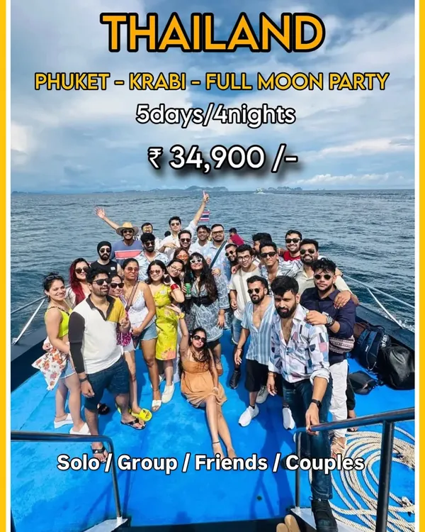 This is the vibe of our Thailand trip, exploring Phuket and Krabi with your favorite people. I arrange everything for your private group, including island hopping and hitting the Full Moon Party.