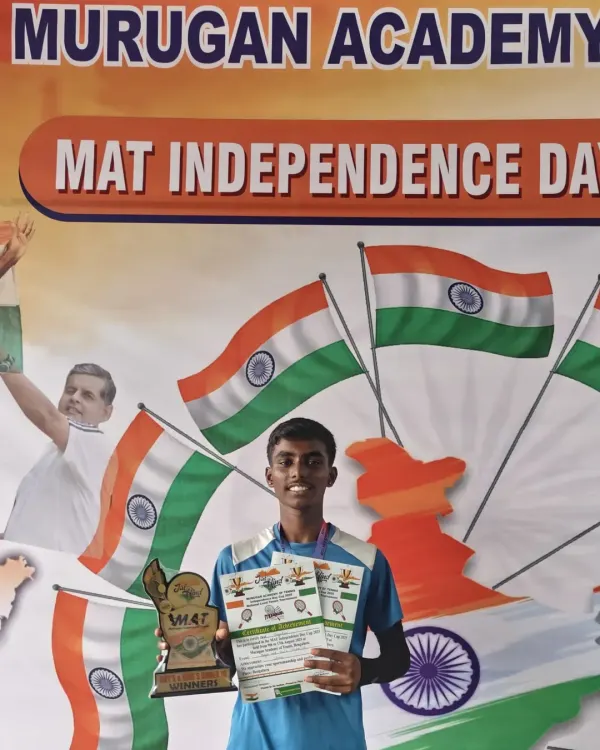 Meet Jagadeep, our Under 16 Champion at the MAT Independence Day tournament. His powerful game and dedication are an inspiration to his peers.