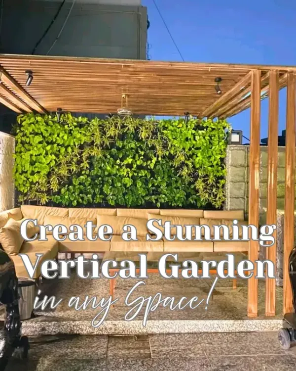 We designed this stunning terrace to be a complete outdoor living room. The vertical garden serves as a lush, living backdrop to the seating area under the custom pergola, creating a private, green sanctuary perfect for relaxation and entertaining.