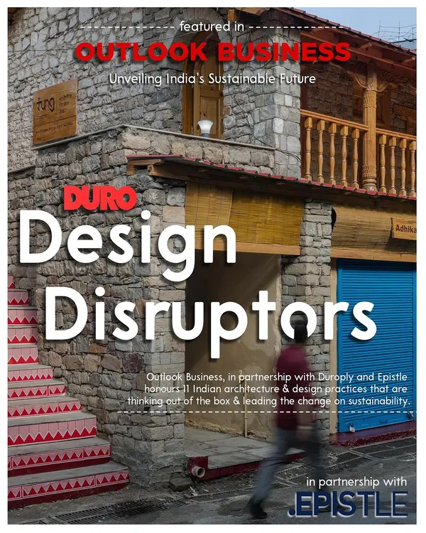 We were honored to be named "Design Disruptors" by Outlook Business for our work in leading change on sustainability in architecture.