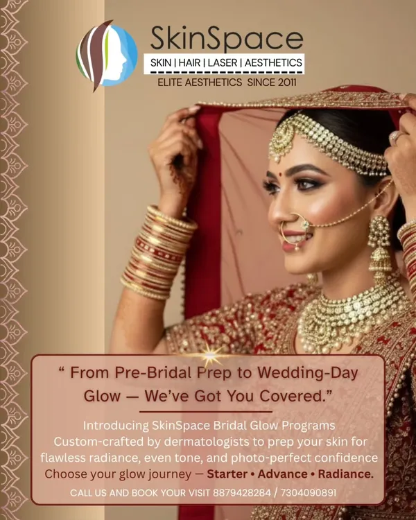 We introduce our complete collection of SkinSpace Bridal Glow Programs. These are custom-crafted by us, as dermatologists, to prepare your skin for flawless radiance and photo-perfect confidence. You can choose your journey from our Starter, Advance, or Radiance plans.