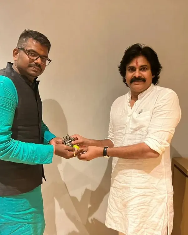 With Shri Pawan Kalyan in 2022. I have long identified him as a person to watch, and I am happy to see him grow in what I believe will be a long and meaningful journey in Rajadharma.
