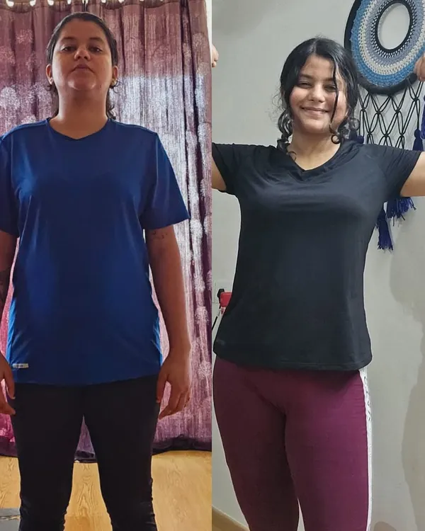 Meet Adyasha, who shows us what three months of consistency looks like. She significantly reduced belly fat, toned her core, and sculpted her legs. I am so proud of her dedication and the hard work she put into her fitness journey.