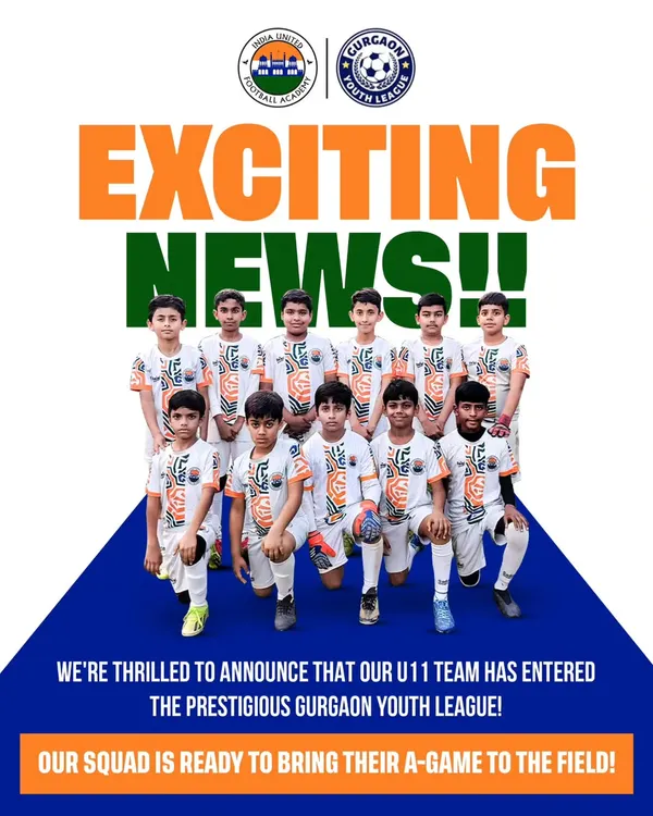 Exciting news! We were thrilled to announce our U11 team's entry into the prestigious Gurgaon Youth League.