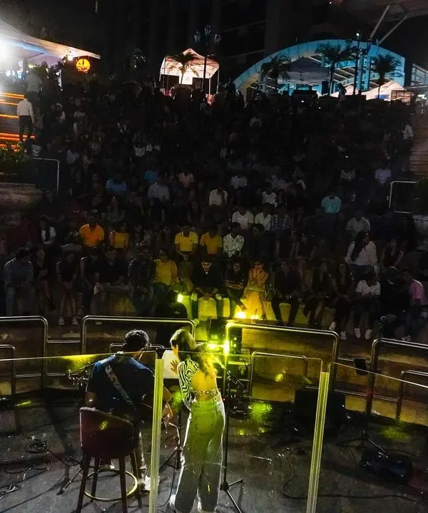 This is my happy place. There is nothing more magical than connecting with a crowd and sharing the music I love. This view from the stage, seeing everyone together, is a feeling I'll always be grateful for.