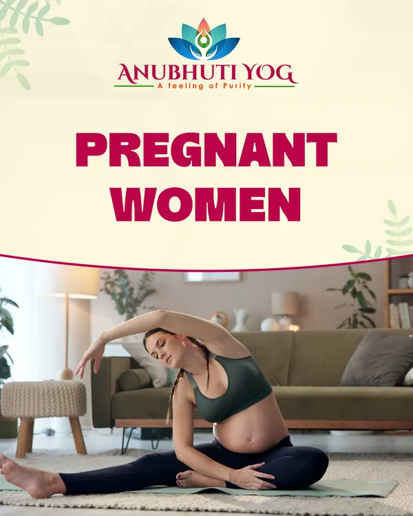My prenatal yoga sessions are designed for all expecting mothers, no matter your fitness level. Here, a student performs a gentle side stretch, a key exercise for relieving tension in the back and hips during pregnancy.