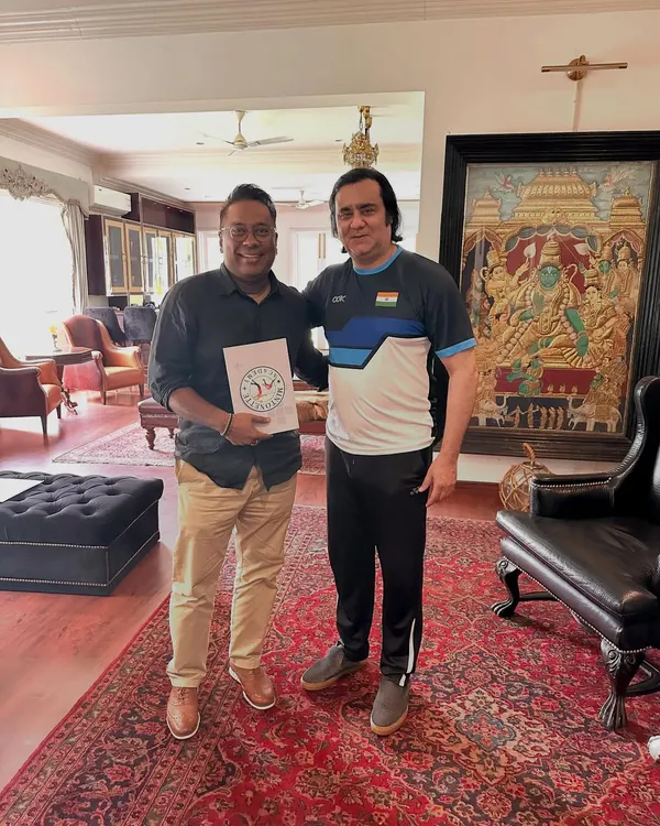 Our founder, Mr. Rajesh Pushpan, meeting with Mr. Rohit Rajpal, Chairman of the ad hoc committee of the Volleyball Federation of India. We are actively engaged in shaping the future of Indian volleyball.