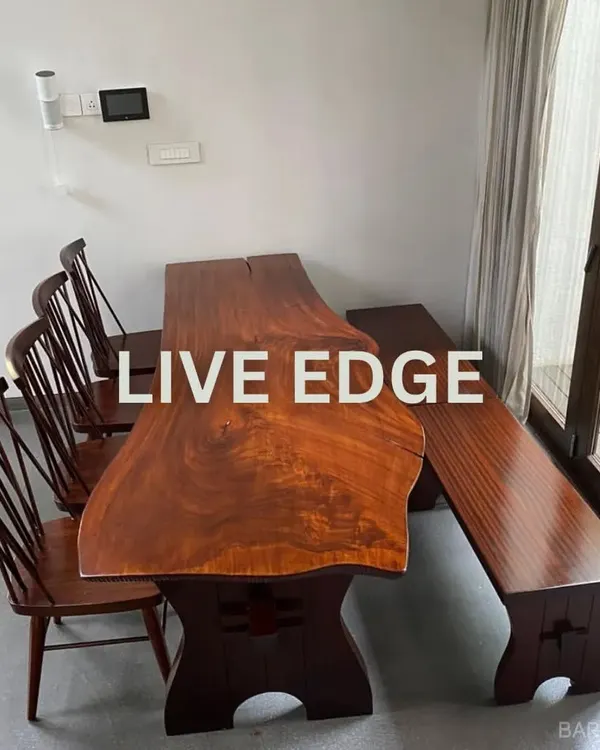 This is what we’re known for. A solid wood, live-edge dining table that brings natural texture and a whole lot of character to your dining space. We craft each one to be a unique centerpiece for meals and conversations.