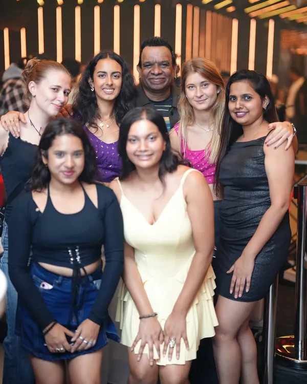 Surrounded by friends and fans. The energy and love from the crowd is what fuels me.