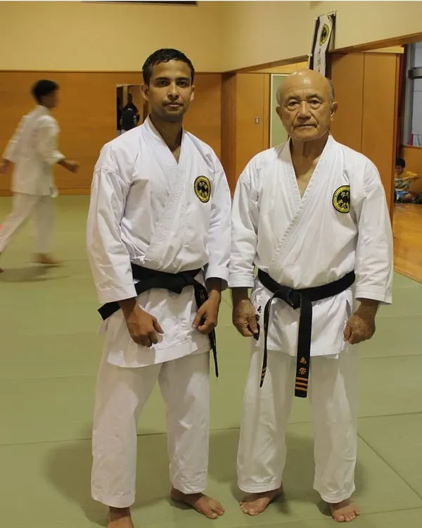 Standing with Grand Master Zenpo Shimabukuro in Okinawa. This direct connection to the source of Shorin-ryu Seibukan is the foundation of my teaching and guarantees the authenticity of what you will learn.