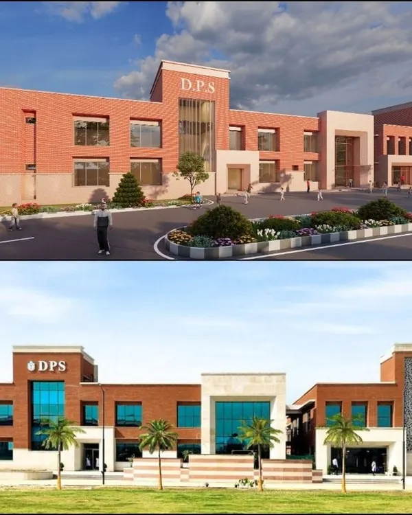 This comparison of the 3D design and the final reality of a DPS school demonstrates my commitment to execution. I ensure that the finished building is a true reflection of the architectural plans, delivering on the initial vision.