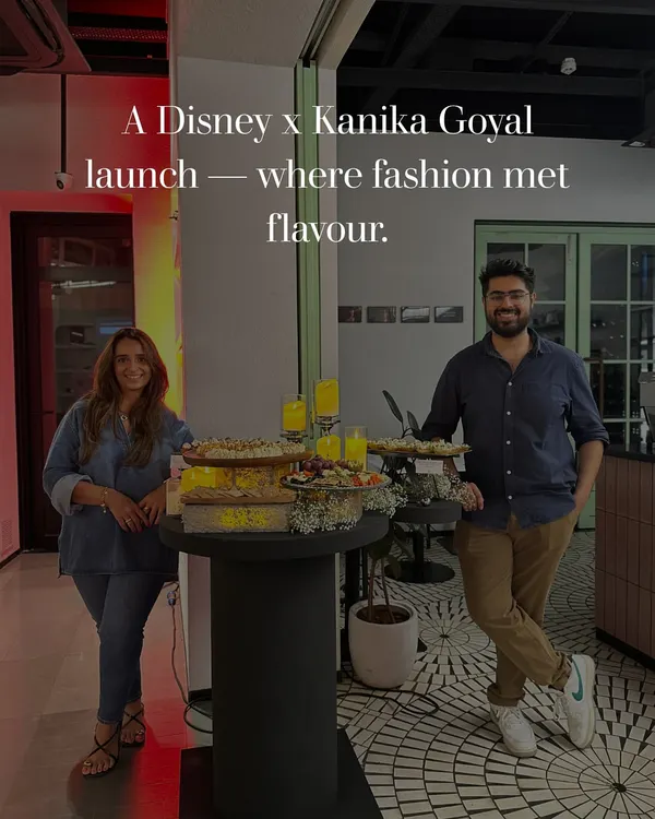 A Disney x Kanika Goyal launch, where fashion met flavour. Here we are, proudly standing by our setup, after bringing a touch of Apero magic to this whimsical event.