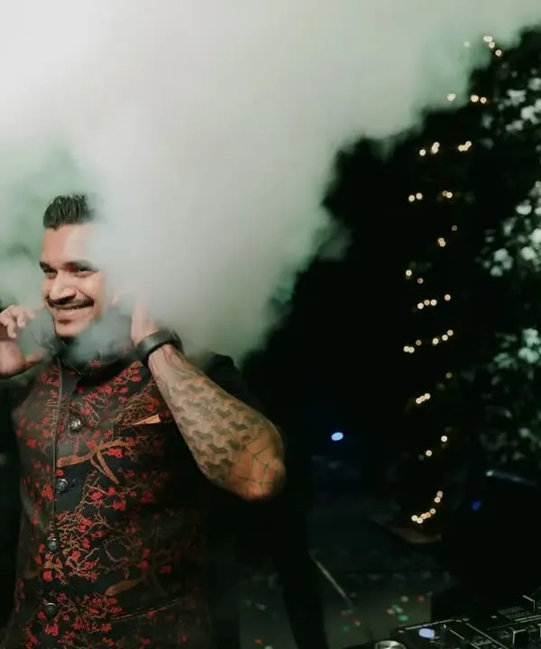 This is the moment I live for. In the zone, feeling the energy of the crowd, with the CO2 cannons firing. It's more than just playing music; it's about creating an unforgettable atmosphere.