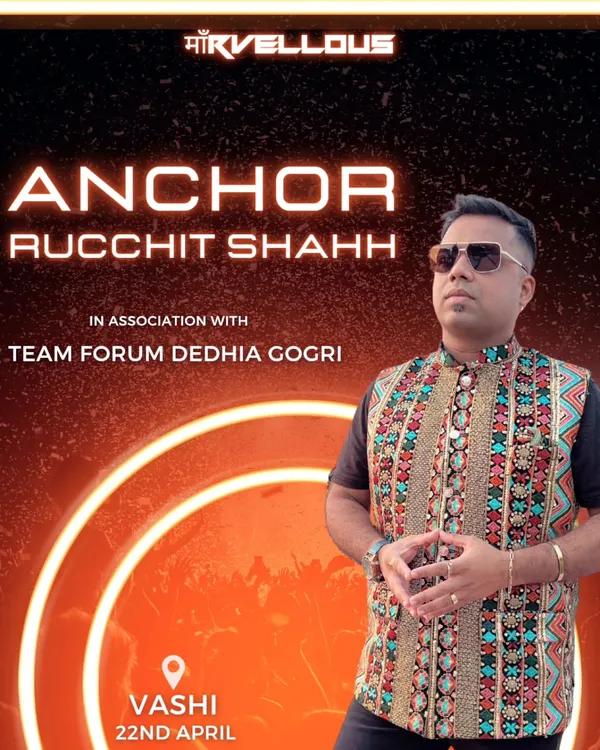 Ready to rock Vashi! A poster for an event in association with Team Forum Dedhia Gogri.