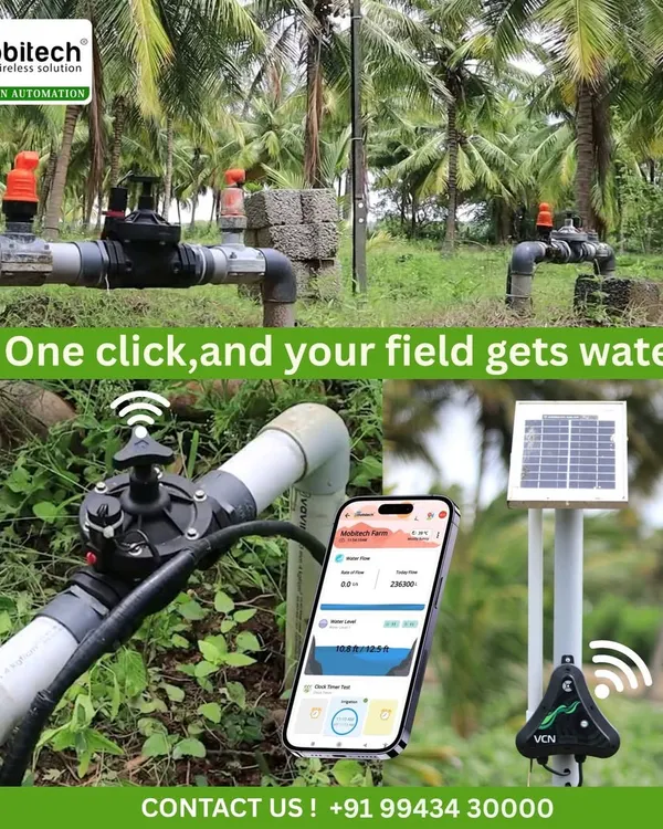 With just one click on your phone, you can give your field the water it needs. Our solar powered, wireless valve controllers put complete irrigation management in the palm of your hand, saving you water, labor, and time.